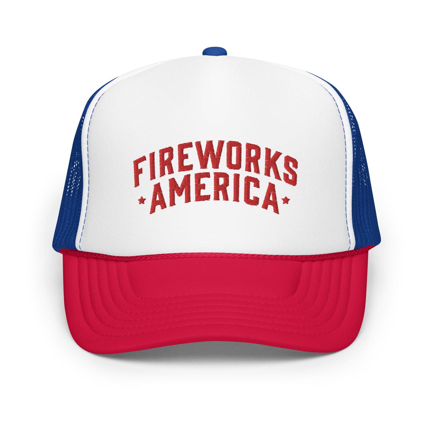 Red/White/Blue Foam Trucker Hat