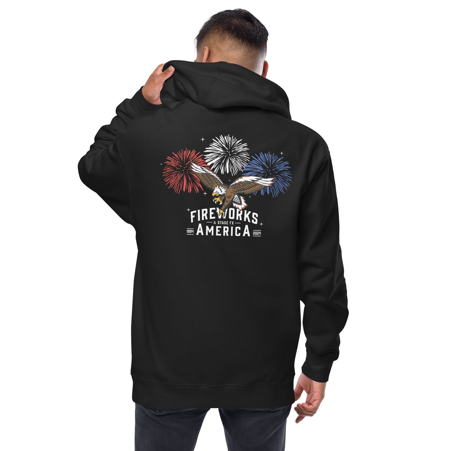 Unisex Zip Up Hoodie 4th of July Logo