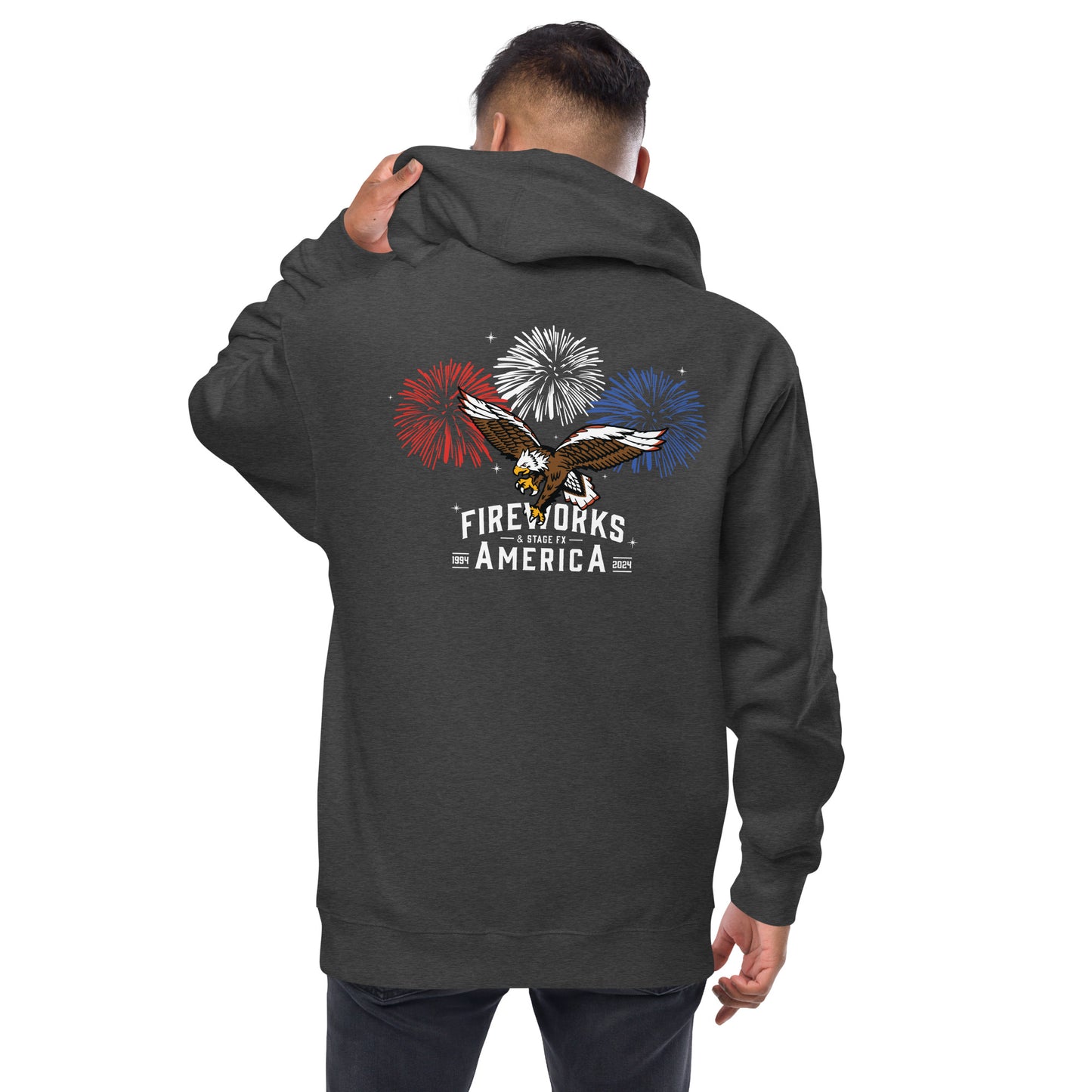 Unisex Zip Up Hoodie 4th of July Logo